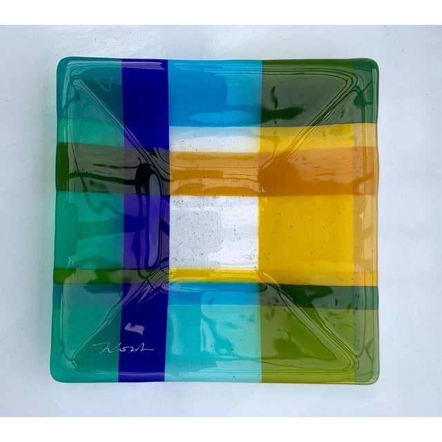 Vintage Danish Art Glass Bowl from Greve Glaskunst, 1980s For Sale - Image 11 of 18