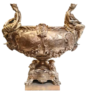 French Gilt Centrepiece Jardiniere Dish Lerolle Freres