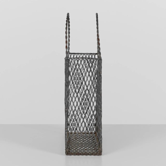 Gio Ponti Style Expanded Metal Shopping Bag For Sale In Los Angeles - Image 6 of 9