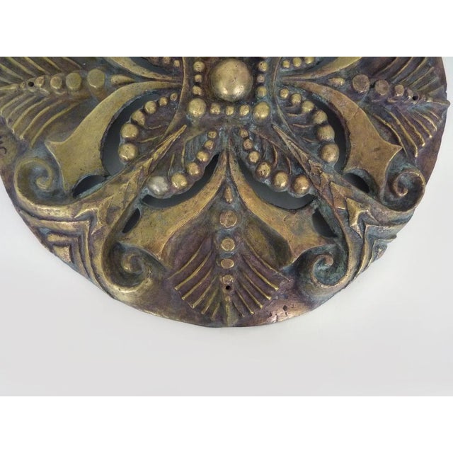 Large Wall Light in Openwork Bronze from MC, 1890s For Sale - Image 6 of 10
