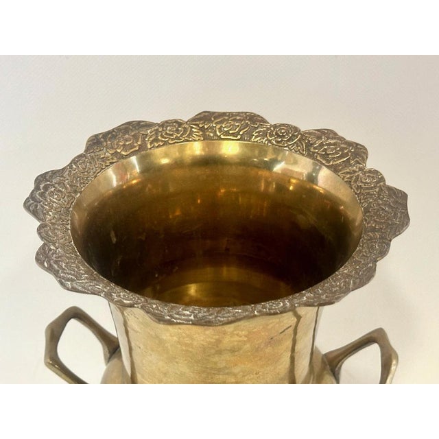 Metal Vintage Danish Brass Wine Cooler from Malm, 1950s For Sale - Image 7 of 12