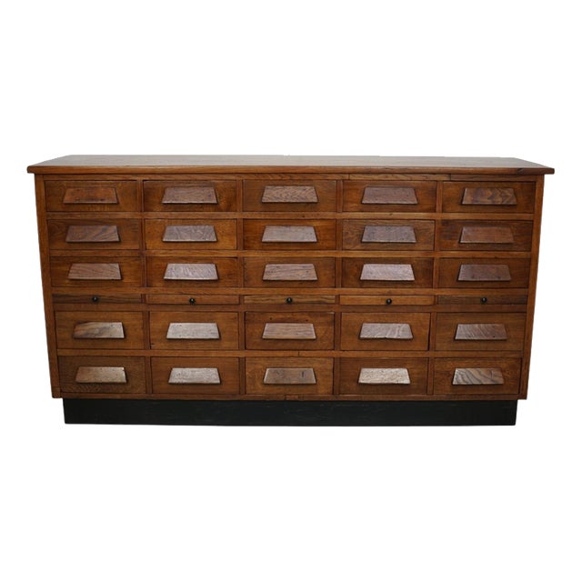 German Oak Apothecary Shop Cabinet, 1930s For Sale