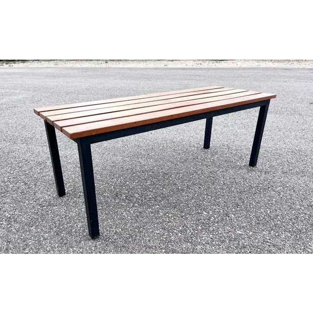 Vintage Industrial Bench For Sale - Image 4 of 7