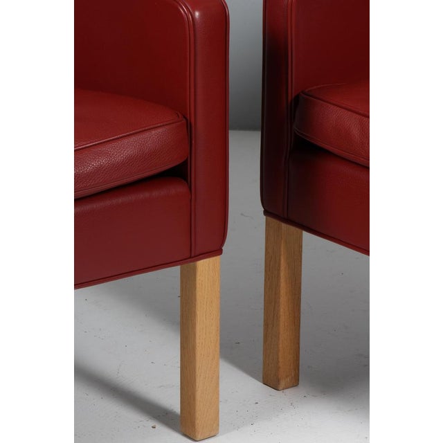 Model 2207 Lounge Chairs by Børge Mogensen for Fredericia, Set of 2 For Sale - Image 5 of 9