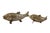 Vintage Mid-Century Modern Brass Koi Fish Figurine Set For Sale - Image 4 of 16
