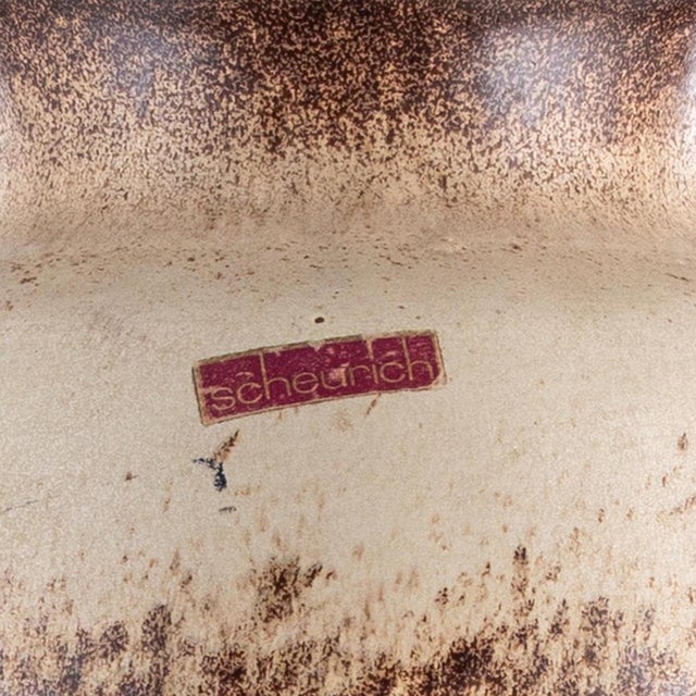 Vintage Flower Power Ceramic Floor Vase in typical 1970s Colors Model 291-45 by Scheurich West Germany, 1970s For Sale - Image 9 of 10