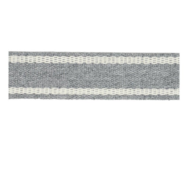 SAMPLE - Schumacher Sullivan Tape Narrow Indoor/Outdoor In Grey For Sale