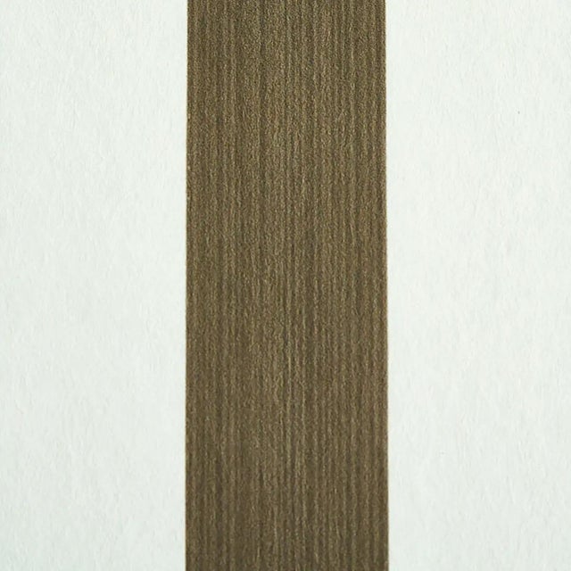 Transitional Sample - Schumacher Edwin Stripe Medium Wallpaper in Mushroom For Sale - Image 3 of 4
