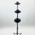 Hand Forged Iron Candelabra Set of 3 (93-113cm) Antique Copper Finish Twisted Stem Floor Set For Sale - Image 4 of 6
