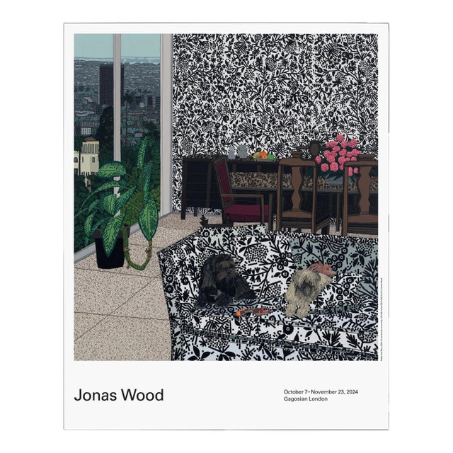 Jonas Wood Robot and Bear Poster For Sale