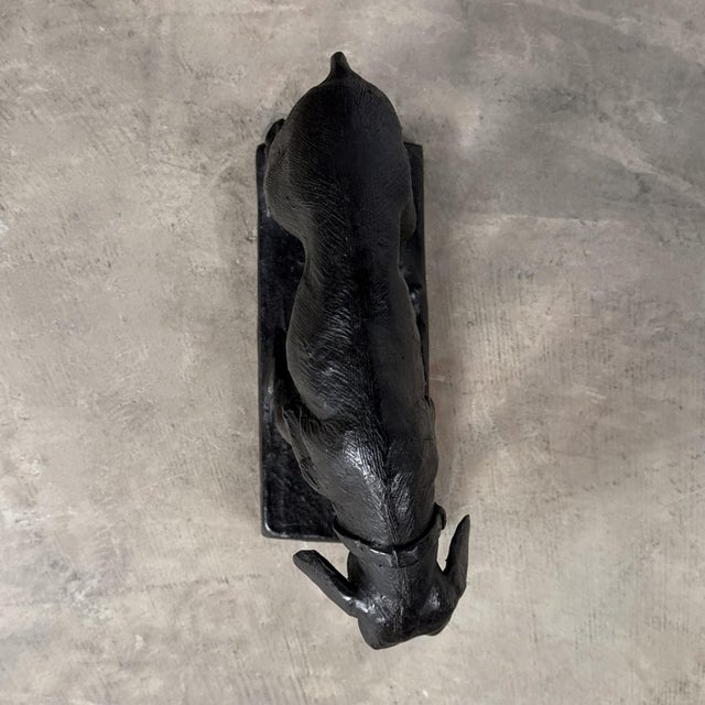 Metal Bronze Hunting Dog Sculpture, Tracking Hound – 14” L For Sale - Image 7 of 8