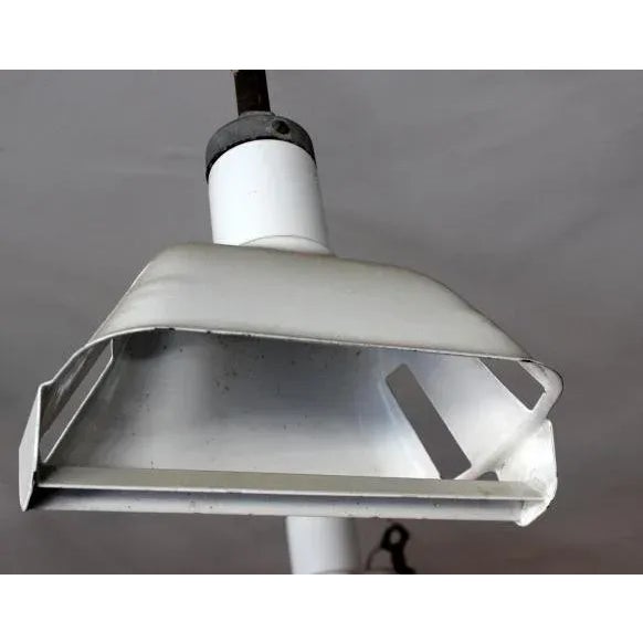 Industrial 1950s White Industrial Pendant Light For Sale - Image 3 of 6