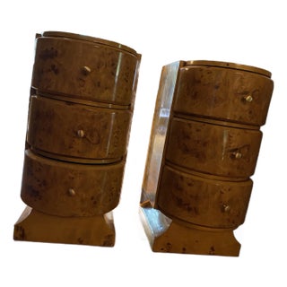 1920s Art Deco Style Night Stands - a Pair For Sale