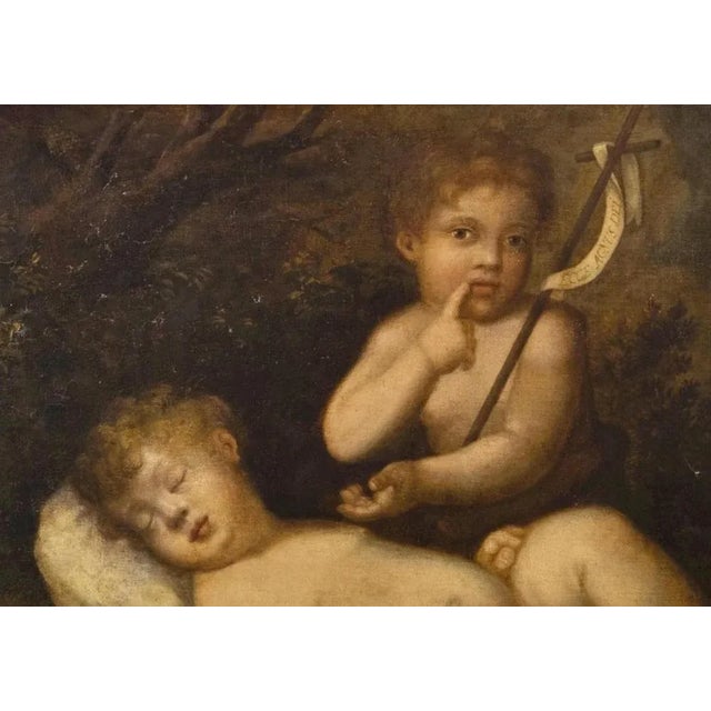 Italian School Artist, Lamb of God, 17th Century, Oil on Canvas For Sale - Image 4 of 7