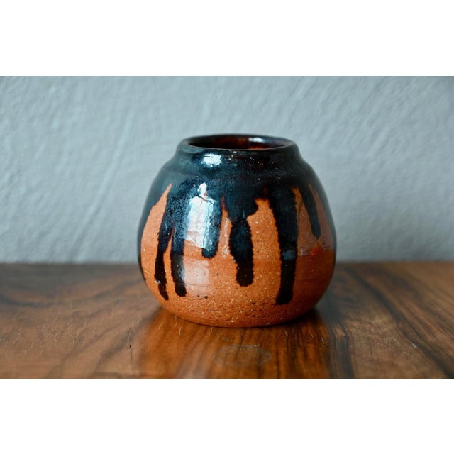 Ethnic Glazed Terracotta Ball Vases, 1970s, Set of 3 For Sale - Image 4 of 8