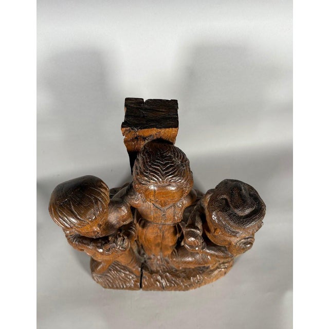 The Martyrdom of Saint Apollonia in carved wood, 15th century For Sale - Image 10 of 12