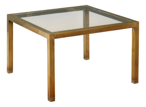 Vintage Coffee Table in Glass, 1980s