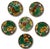 Set of 6 Antique Victorian Wedgwood Vine & Strawberry Majolica Plates With Wall Hanger Brackets Late 19th Century For Sale - Image 18 of 18
