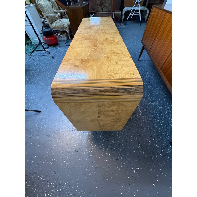 1970s 1970s Henredon Scene Two Collection Burled Olive Wood Credenza For Sale - Image 5 of 12