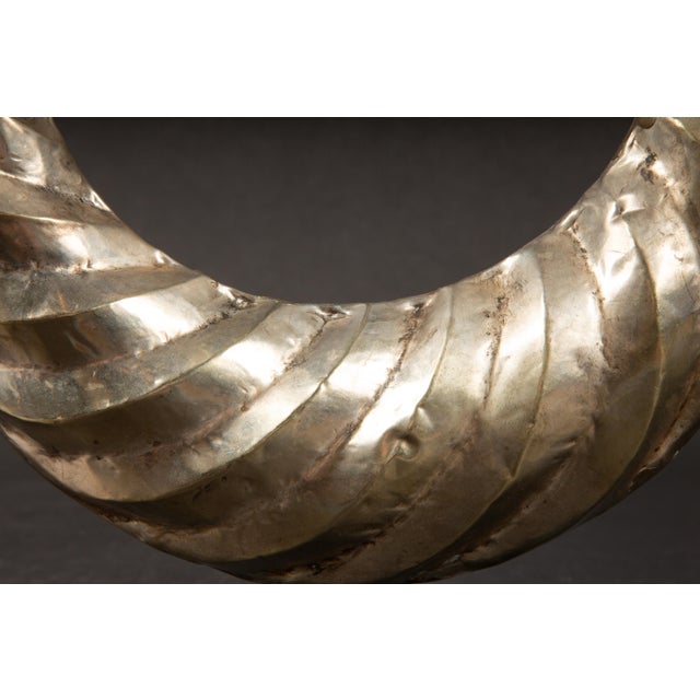 Early 20th Century Miao Minority Tribe Silver Necklace 11.5"H For Sale - Image 4 of 5