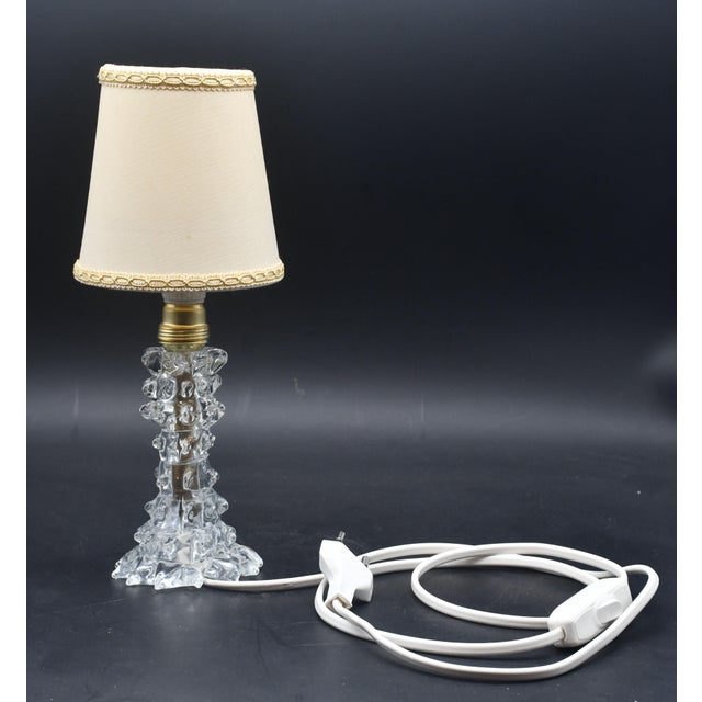1940s Charming Table Lamp in Rostrato Murano Glass Vase for Barovier & Toso For Sale - Image 4 of 10