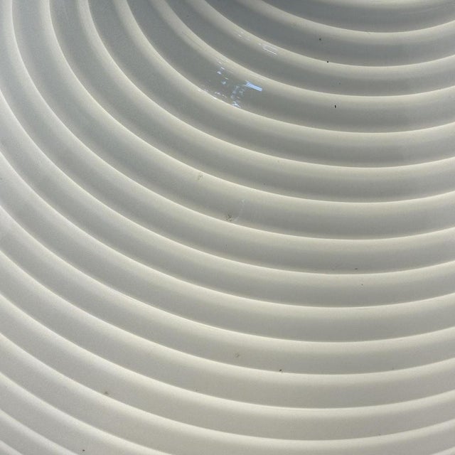 White Filigrana Glass Table Lamp from Venini, Italy, 1960s For Sale - Image 6 of 9