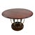 Vintage Art Deco Round Dining Table with Oak Top & Chrome Base, 1990s For Sale - Image 9 of 9