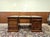 English Desk Partner in Teak with Leather Top For Sale - Image 3 of 18