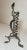 1930s Antique Hand Wrought Iron Serpent Candlestick Candle Stick Holder Sculpture For Sale - Image 5 of 14