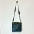 Metal 1993 Vintage Boho Chic Coach Willis Navy Leather Satchel Crossbody Handbag For Sale - Image 7 of 11