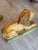 Pair of 19th Century French Faience Glazed Ceramic Recumbent Lions For Sale - Image 9 of 9