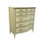 French Provincial Drexel Furniture Touraine Collection Custom Cream Painted Country French Provincial 42" Chest of Drawers 200-411-1 For Sale - Image 3 of 11