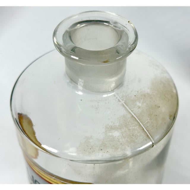 Antique Apothecary Bottle Collection: LUG Label Glass Stopper Bottles For Sale - Image 9 of 10