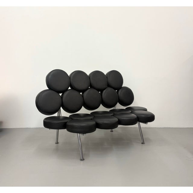 Vintage Oversized Marshmallow Style Modular Sofa For Sale - Image 4 of 6