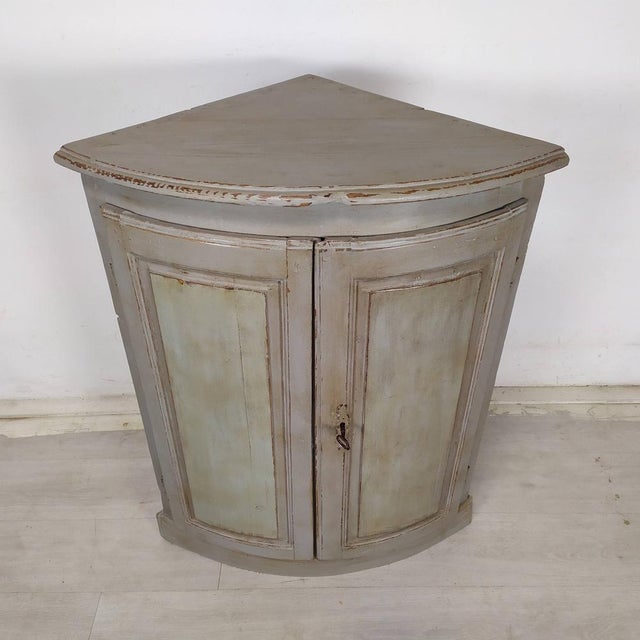 Vintage Grey Buffet in Wood For Sale - Image 3 of 18