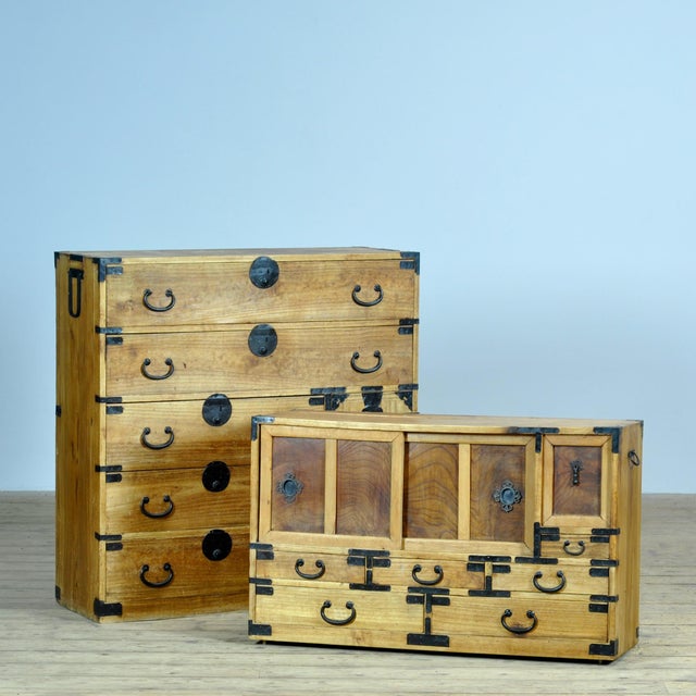 Antique Japanese Tansu Chest of Drawers, 1880 For Sale - Image 13 of 15