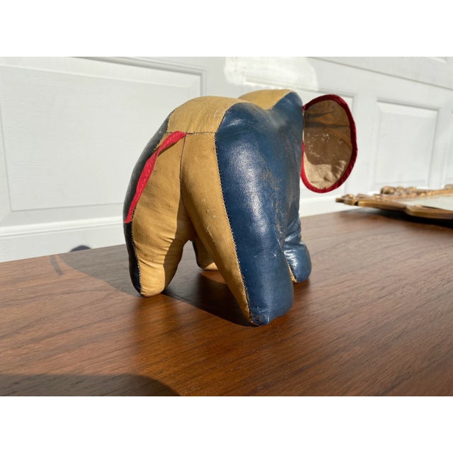 Mid 20th Century Stuffed & Painted Canvas Elephant For Sale - Image 4 of 9
