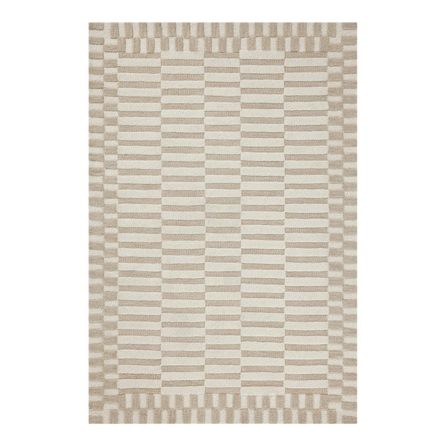 Chris Loves Julia x Loloi Bradley Ivory / Beige 2'-6" x 9'-9" Runner Rug For Sale