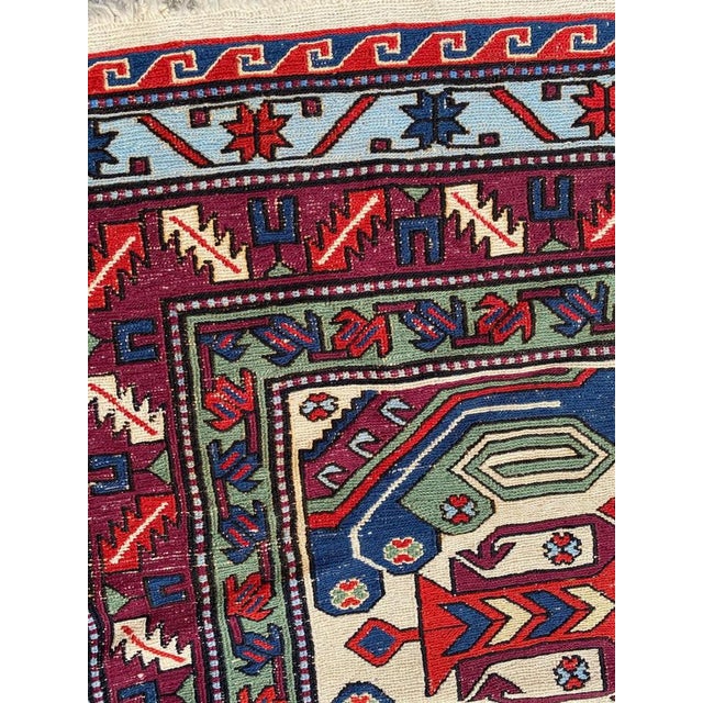 Vintage Caucasian Soumak Rug, 1950s For Sale - Image 11 of 15