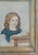 Wood 19th Century American Folk Art Portrait Painting of a Girl With a Book, Boston For Sale - Image 7 of 16