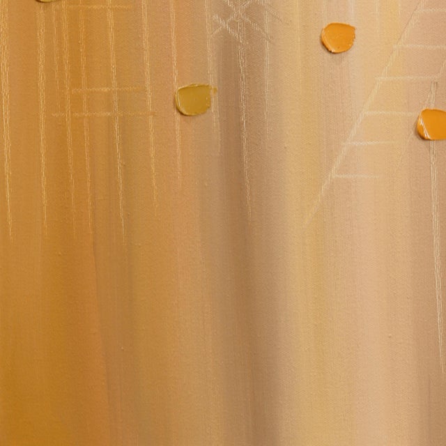 Sun - Abstract Warm Tone Textured Impasto Illuminous Oil Painting on Canvas Original Artwork by Ekaterina Ermilkina For Sale - Image 4 of 9