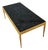 Vintage Gilt Metal and Stone Cocktail Table For Sale