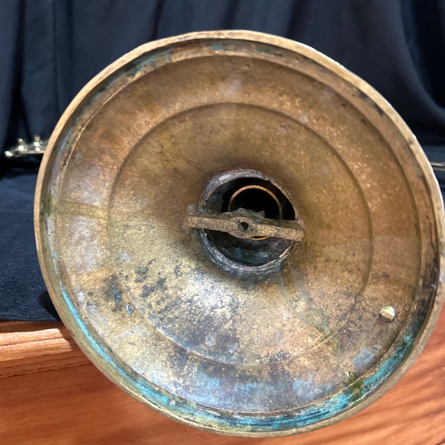 1890 Brass Candleholder For Sale - Image 9 of 10