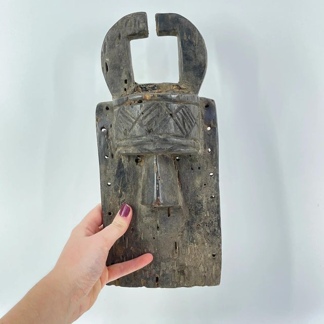 Wood Early 20th Century Toma Wood Mask Landai Guinea For Sale - Image 7 of 7