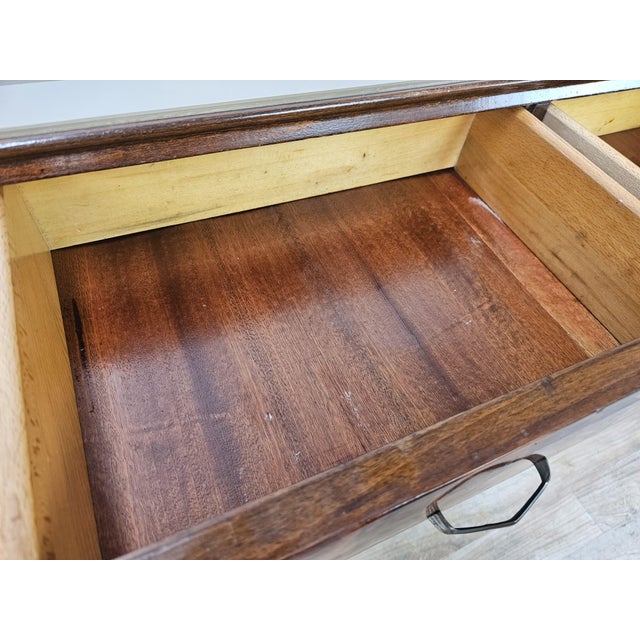 Entrance Dressing Table in Briar Root with Glass Tops, 1950 For Sale - Image 15 of 18