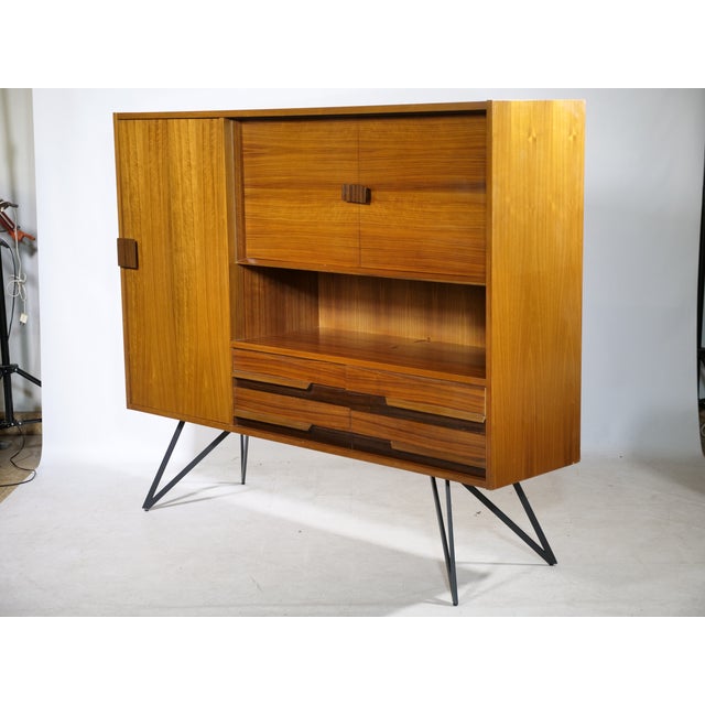 Mid-Century Modern Teak Highboard by Ernst Dieter Hilker, 1960s For Sale - Image 10 of 17