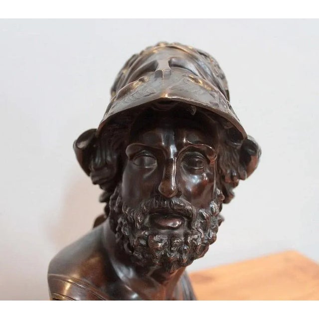 Tan Bust of Pericles, 1920s, Bronze For Sale - Image 8 of 13