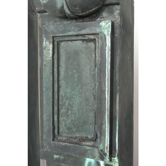 2020s Pair of Beaux Arts Copper Verdigris Corbels For Sale - Image 5 of 12