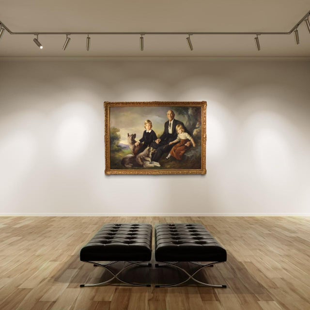 Francisco Ribera, Family Portrait, 1972, Oil on Canvas, Framed For Sale - Image 11 of 16