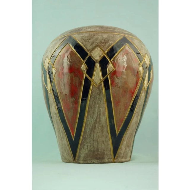 Vintage Italian Lustre Ceramic Vase by Emilia Palomba, 1950s For Sale - Image 12 of 18